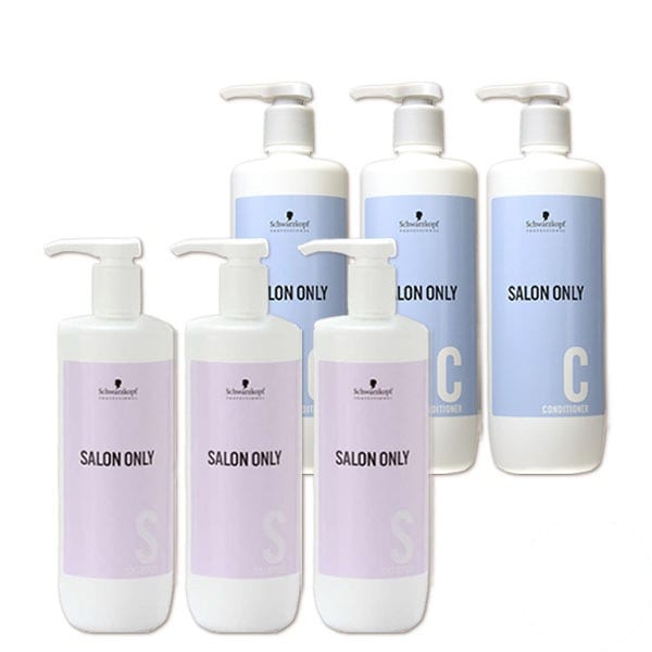 サロンオンリー シャンプー 1000mL 3個 + コンディショナー 1000g 3個 ボトル セット