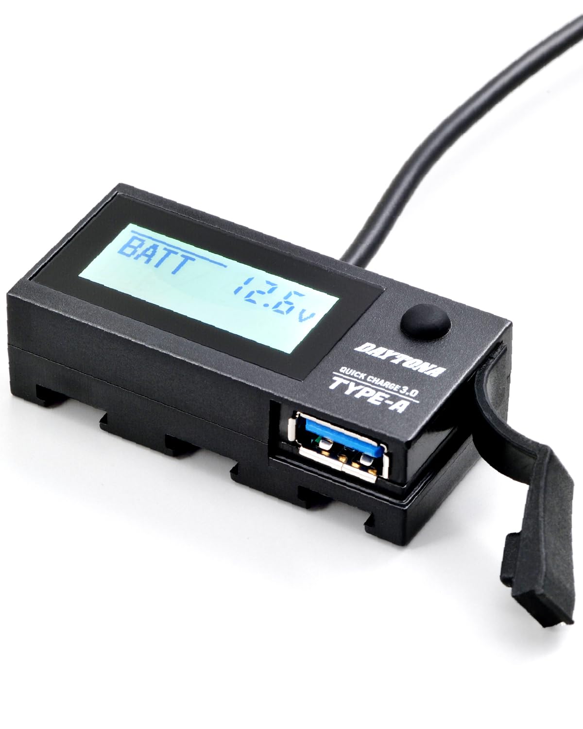 デイトナ(Daytona) バイク用 USB電源&電圧計 USB-A QC3.0