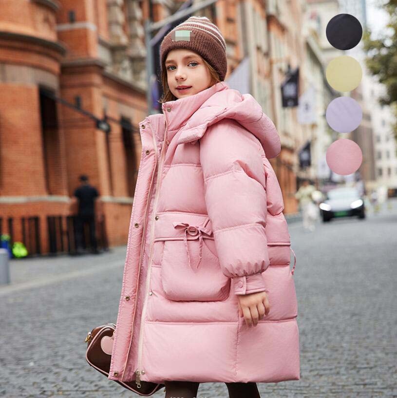 【最安値挑戦】キッズダウンコート ロング丈 厚手 ダウンジャケット 中綿コート ジャケット フード付き ダウンコート 子供服 中綿 キッズコート ベビー服 秋冬 防寒コート 女の子 男の子 通園 通学