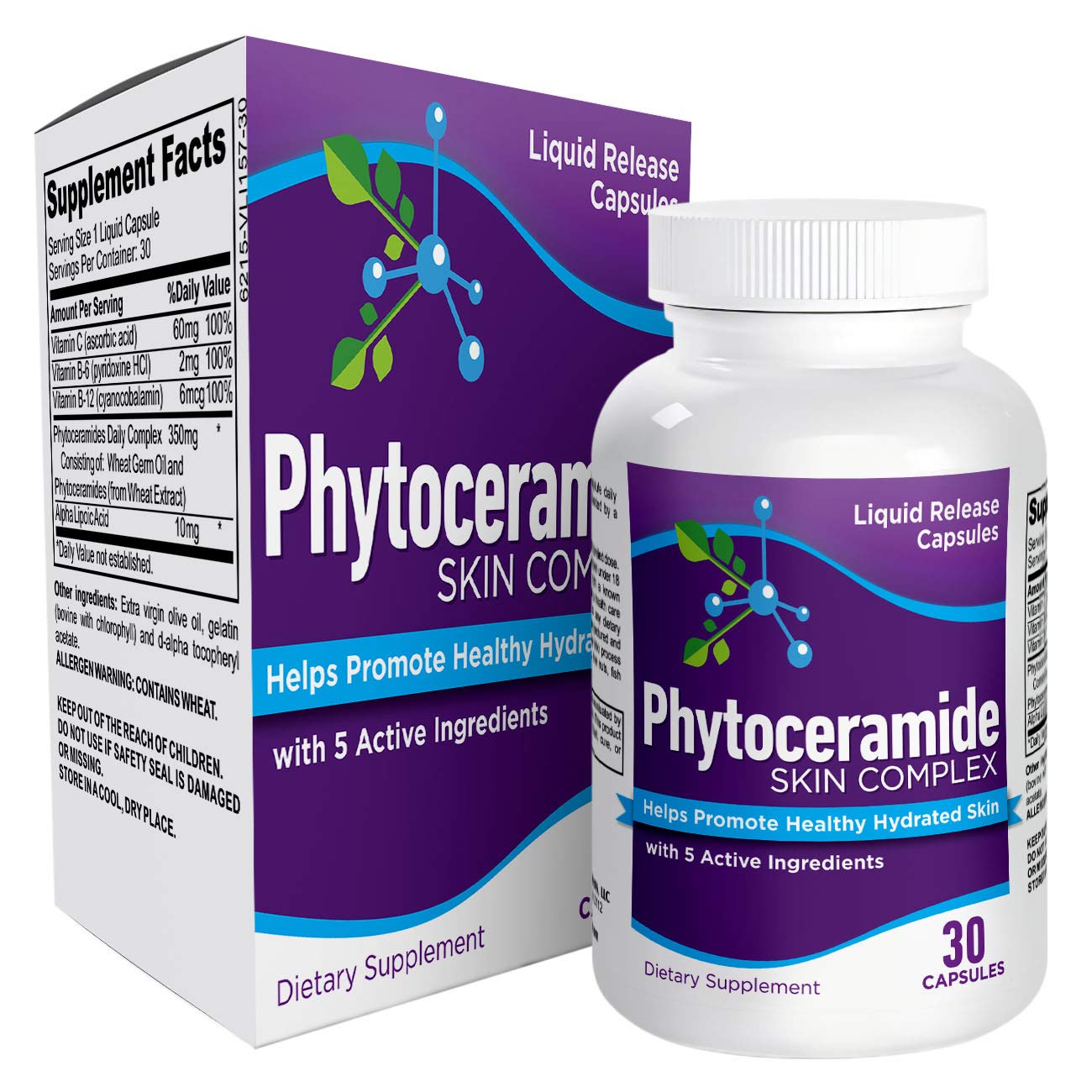 [アメリカ無料直送] [プレミアム商品][満足度上位]肌の水分補給フィトセラミドサプリメント - 肌