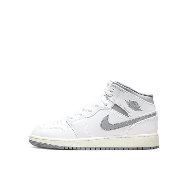 GS エアジョーダン1 ミッド グレー 25cm Nike GS Air Jordan1 Mid Vintage Grey 554725-135