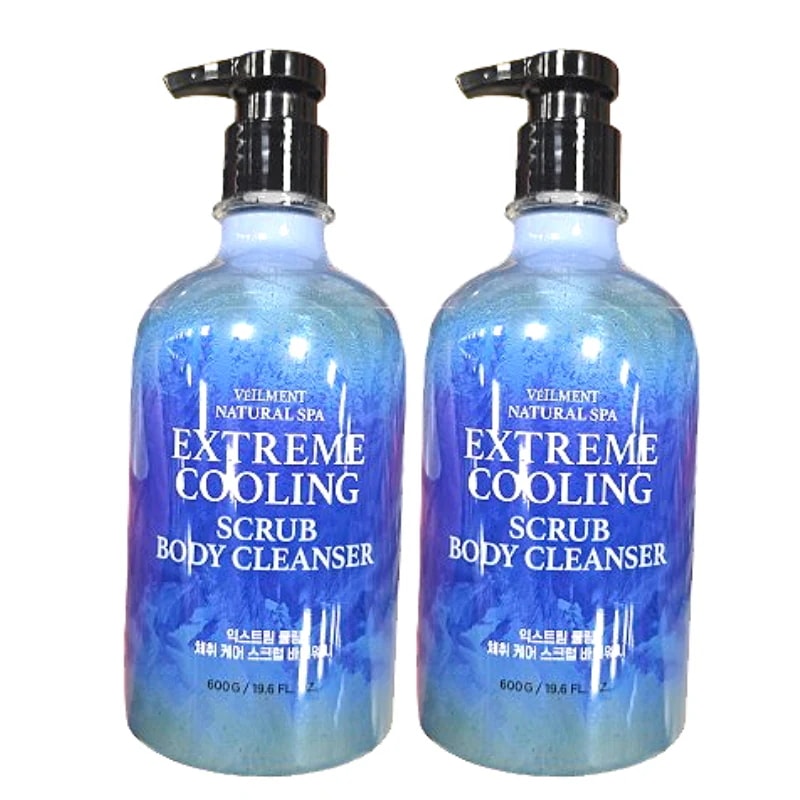 【ひんやり爽快！すっきり洗い上げ】 スパ スクラブ ボディウォッシュ エクストリームクーリング 600g 2本セットクール感 デイリー用