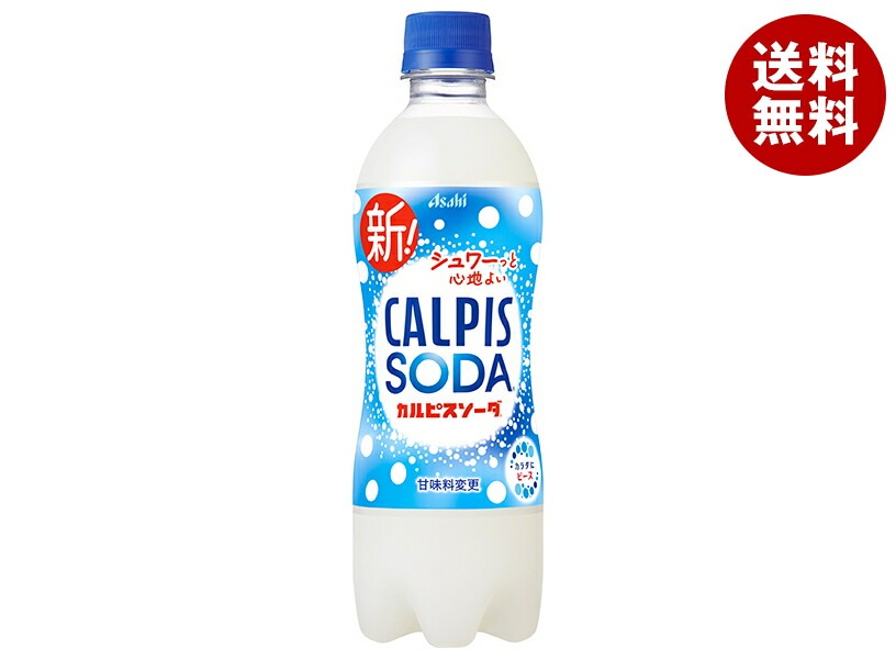 アサヒ飲料 カルピスソーダ 500mlPET＊24本入＊(2ケース)