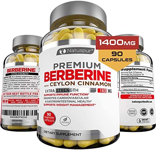 【プレミアム ベルベリン HCL プラス セイロン シナモン 1400mg】血糖値グルコース代謝免疫系インスリン糖尿病心血管および胃腸機能 ベルベリン HCI ルート サプリメント