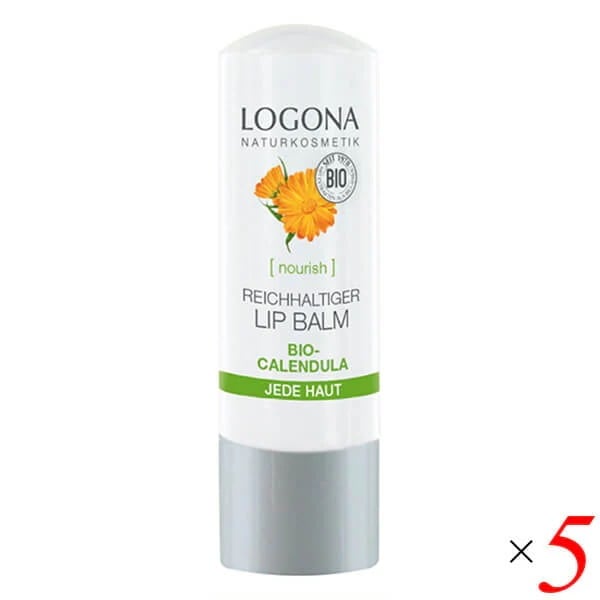 ロゴナ リップクリーム キャレンデュラ 4.5g 5個セット