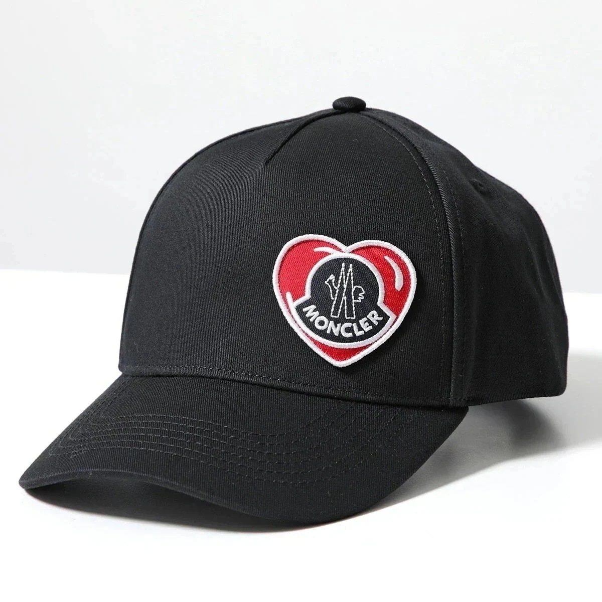 MONCLER モンクレール ベースボールキャップ BASEBALL J1091 3B00032 0U162 レディース コットン ハート ロゴ 刺繍 999
