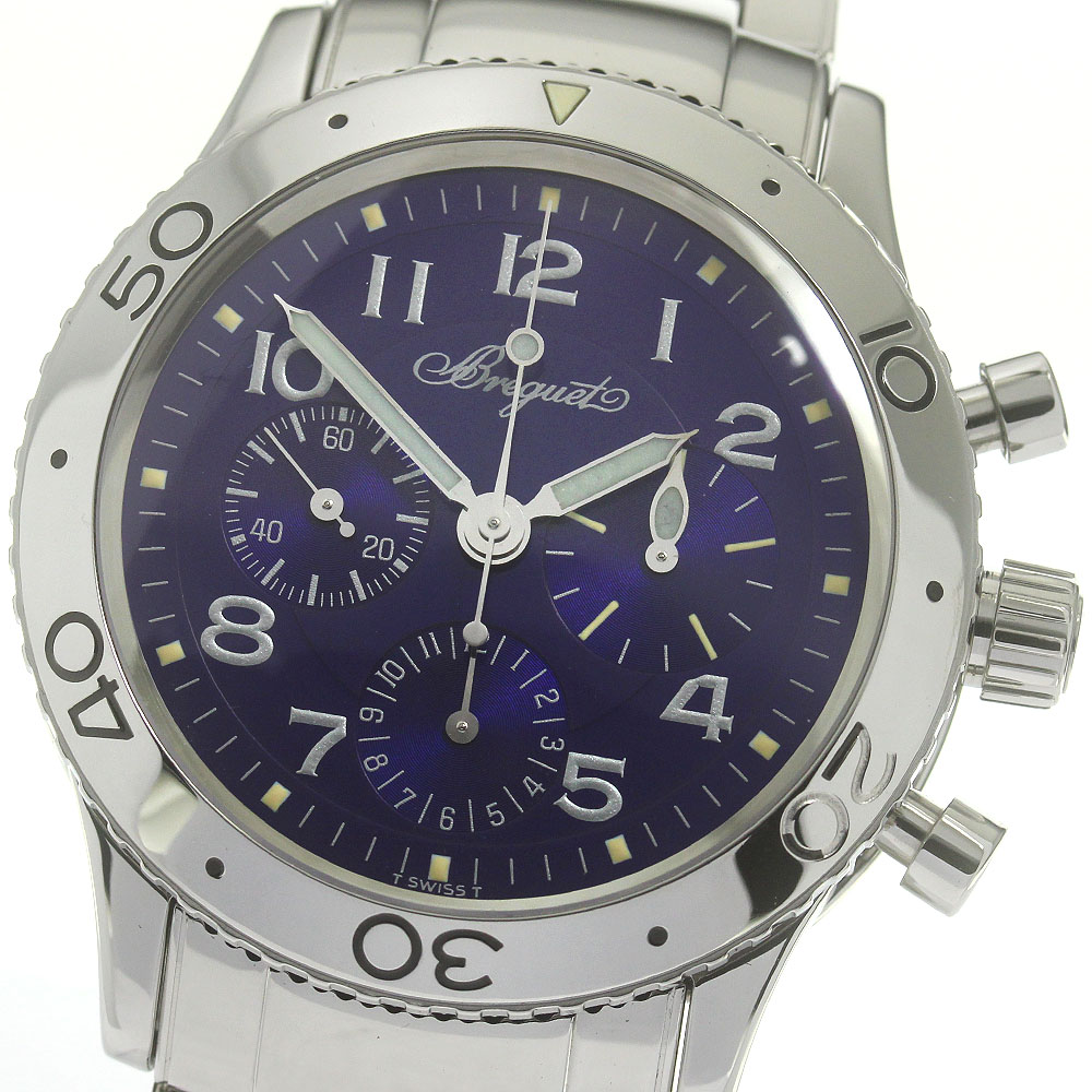 ブレゲ Breguet 3807 アエロナバル タイプXX クロノグラフ 日本限定 自動巻き メンズ 良品 保証書付き_863824【中古】