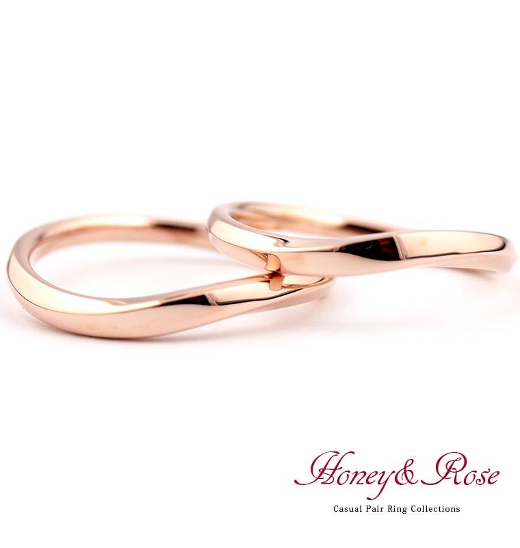 ハニーアンドローズ 結婚指輪 K10 KG-M009 KG-M010