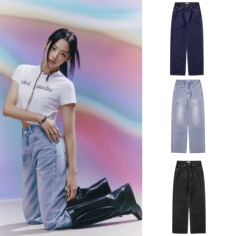 【NewJeans O!Oi】オーアイオーアイデニムパンツ　ジンズ　COMFORT W DENIM PANTS