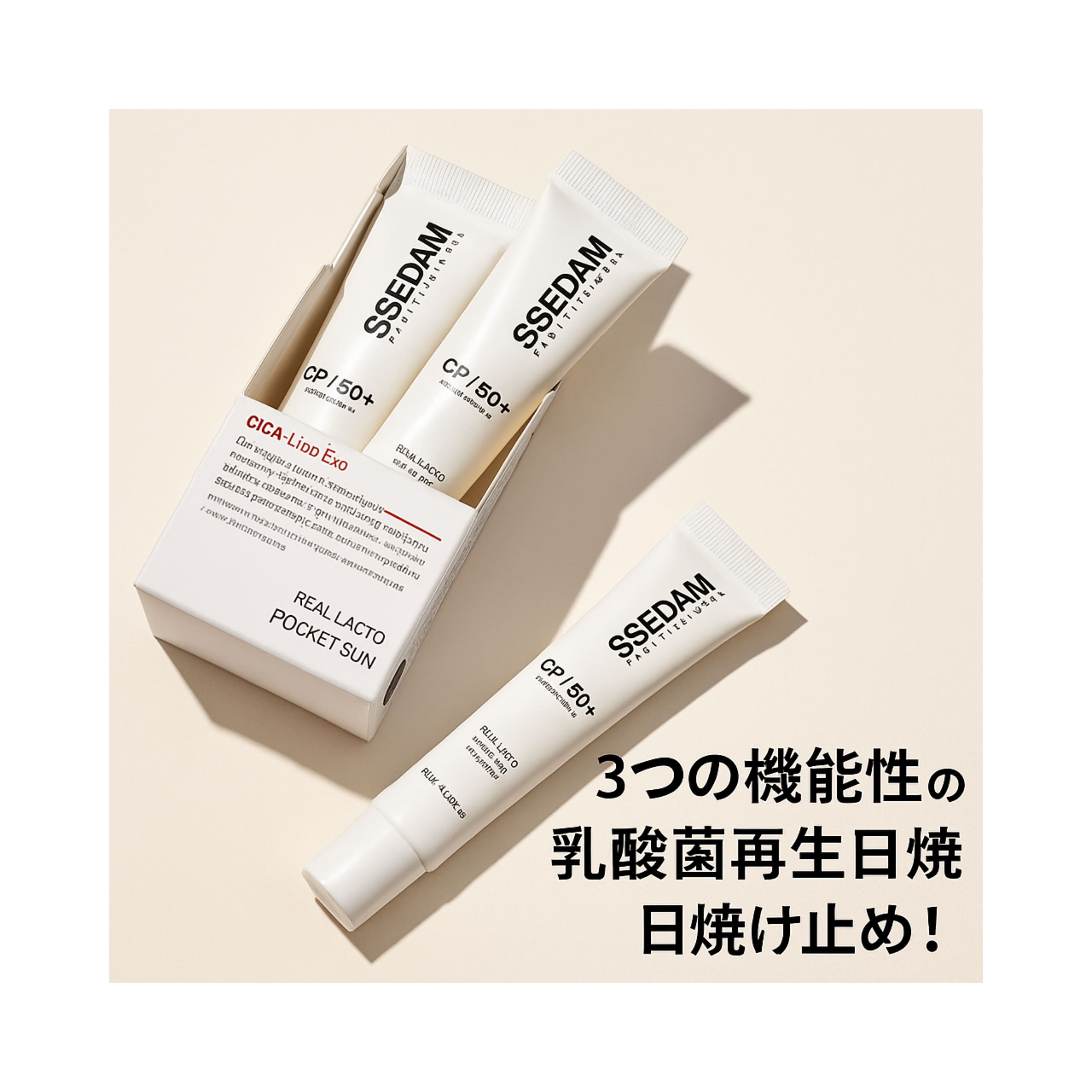 (エステ専用)ssedam リアルラクトデイリーライフCPポケット日焼け止め SPF50 PA++++ 20ml x 3ea