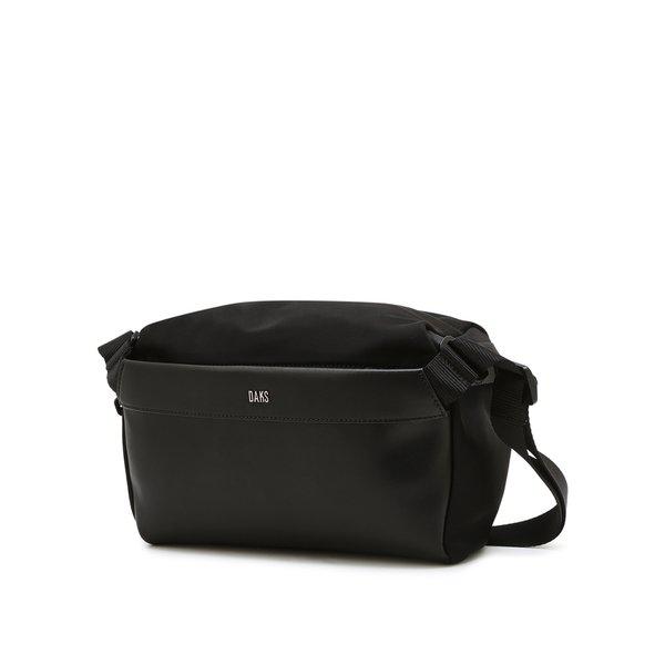 [26SS] ブラック ロゴ装飾 レザー クロスボディバッグ DBBA6E856BK