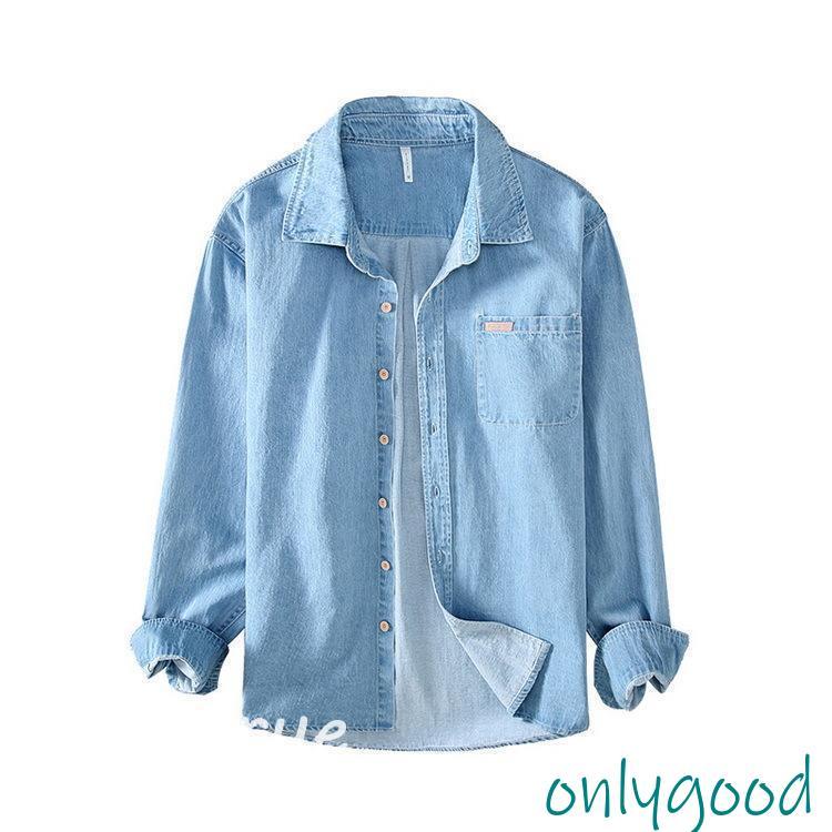 デニムシャツ メンズ シャツ ダンガリーシャツ 春 春 秋 トップス 長袖 100%綿 4,878円