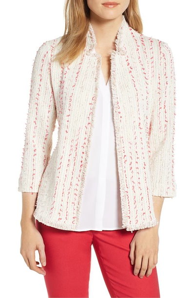 ニックプラスゾーイ レディース ジャケット・ブルゾン アウター NIC+ZOE Spring Fringe Tweed Jacket (Regular & Petite) ニックプラスゾーイ レディース ジャケット・ブルゾン アウター NIC+ZOE Spring Fringe Tweed Jacket (Regular & Petite)