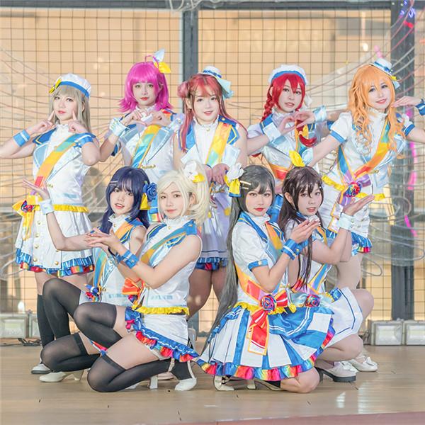 【SNS話題沸騰】ラブライブ コスプレ 衣装 lovelive 虹ヶ咲学園スクールアイドル同好会 全員 コスプレ衣装 Rainbow Rose打歌服 衣装 コスチューム コミケ