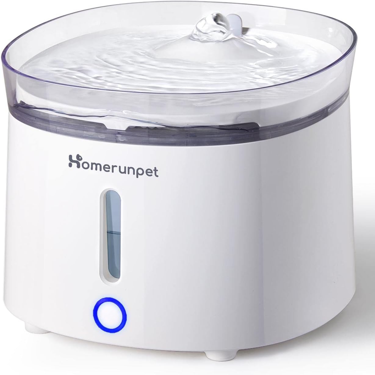 Homerunpet スマートペット用自動給水器 ワイヤレスポンプ 大容量2L LEDライト 2つの給水モード コードレス 組み立て簡単 お手入れ簡単 フィルター付き 犬 猫 水飲み器 みずのみ
