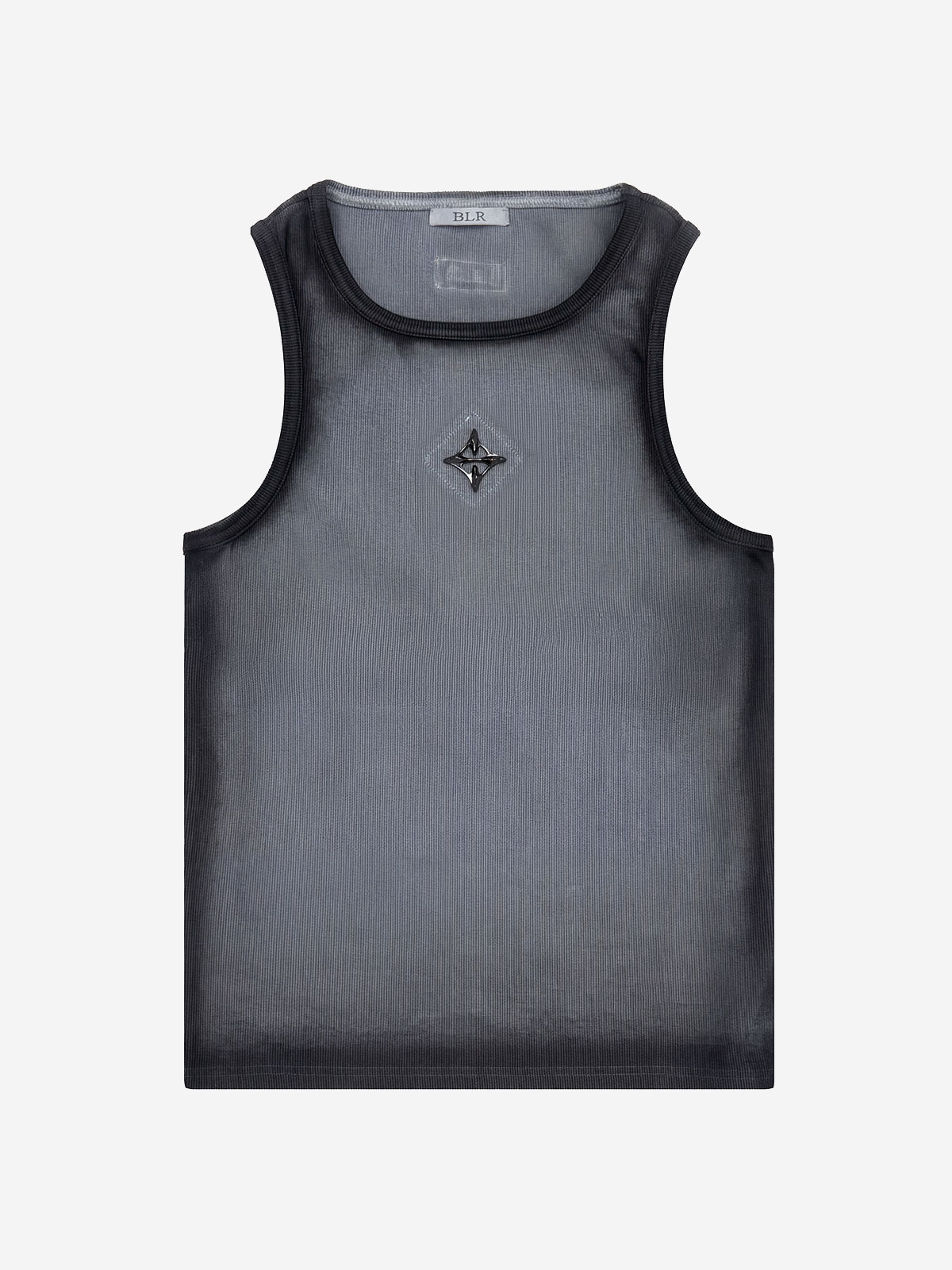 【BLR】26SS Logo Rivet Gradation Washing Sleeveless Black