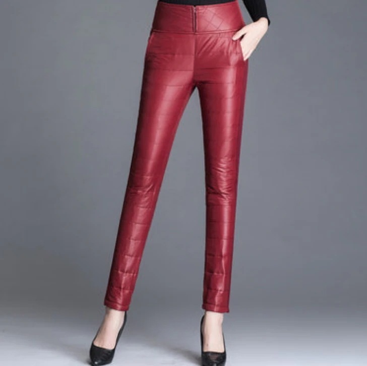パンツ ストレート スキニー ロング 細身 Iライン ハイウエスト レザー 合皮 大人可愛い きれいめ シンプル デート お出かけ パーティー 美脚 2XL 3XL 4XL 5XL 6
