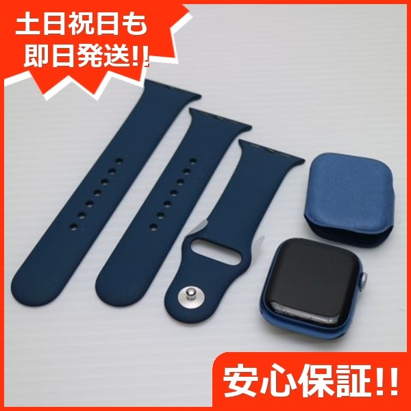 良品中古 Apple Watch Series7 41mm GPS ブルー 本体 即日発送 土日祝発送OK 25