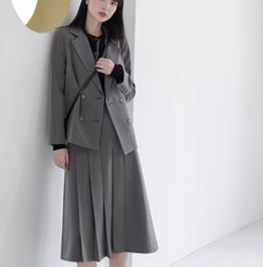 スカート セットアップ ジャケット ミモレ丈 長袖 かわいい 大人可愛い きれいめ シンプル カジュアル 大人 上品 おしゃれ お洒落 大人女子 こなれ感 個性的 主役級 存在感 美容師セットアップ