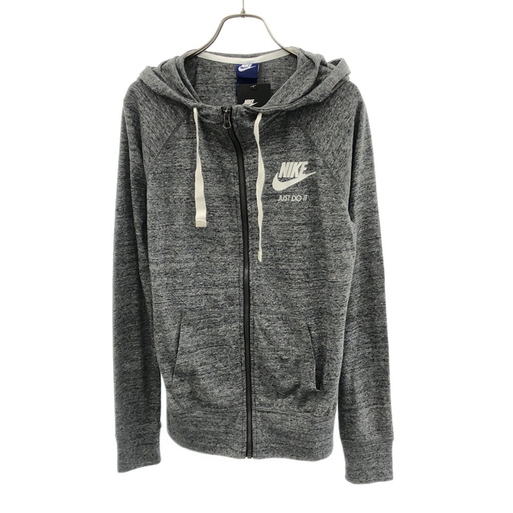 未使用 長袖 ジップパーカー L グレー タグ付き レディース