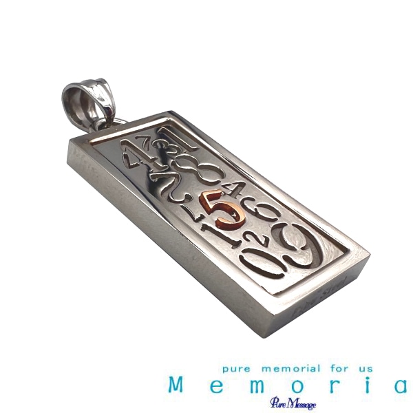 再入荷なし 即納 ピュア メッセージ　メモリア　PURE MESSAGE MEMORIA ステンレス 316L Numbers ペンダント PMM-702 アクセサリー 6,468円