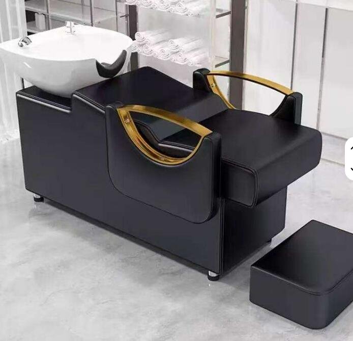 美容サロン理髪店スパ用 シャンプーチェアセラミックスポンジ耐久性のあるホットセール洗髪ベッド