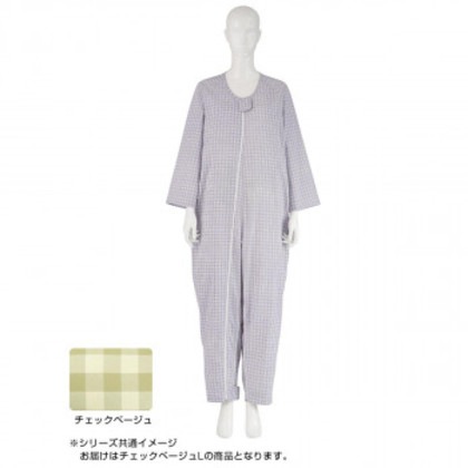 フドーねまきB 厚手 チェックベージュ L 106894