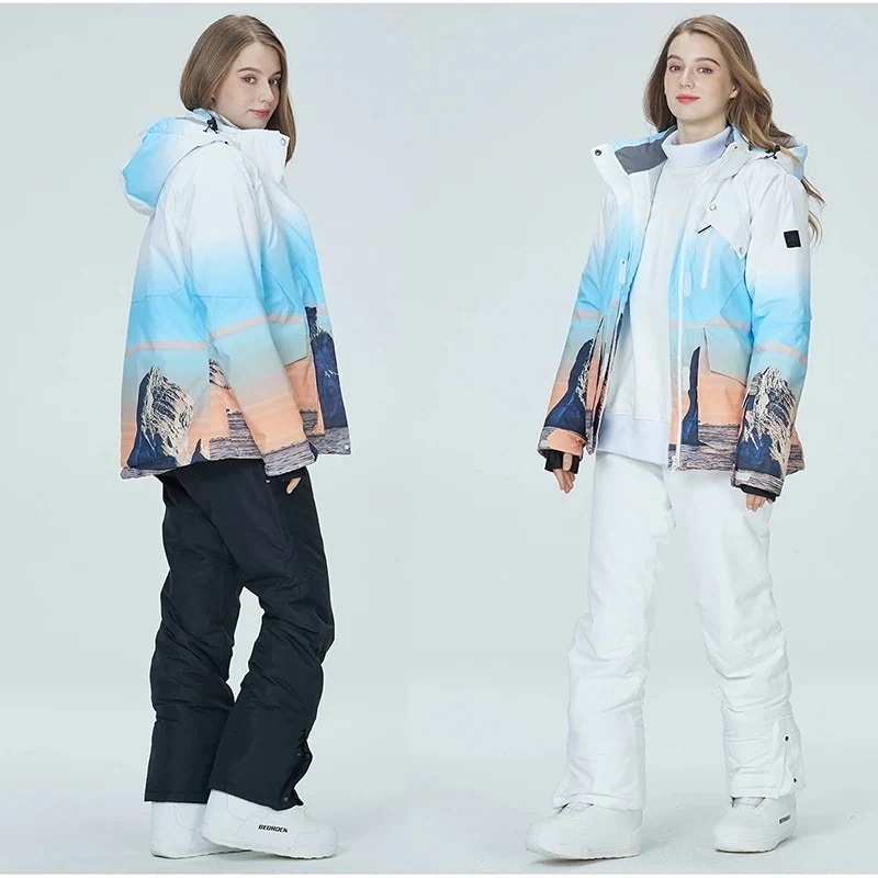 上下セット スノーボードウェア 韓国ファッション スポーツシリーズ スノーボードウェア