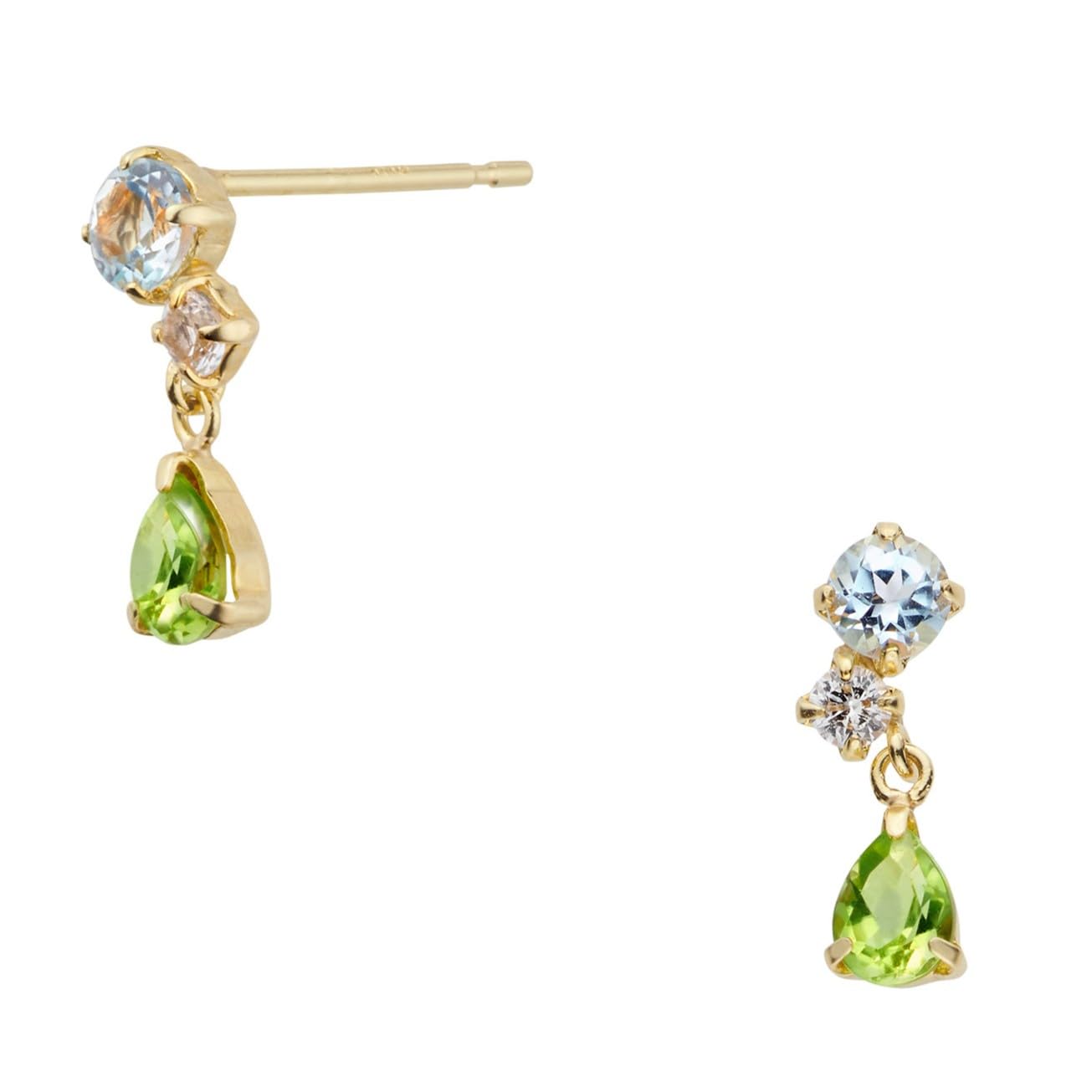 【公式】[ヴイエー ヴァンドーム青山]ピアス K10イエローゴールド ペリドット GAVA0356 PD