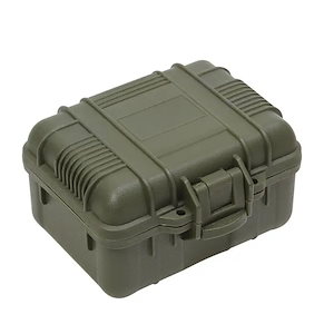 防水プラスチックツールボックス 密閉型カバー 安全保護ツールケース 屋外用ポータブルボックス green
