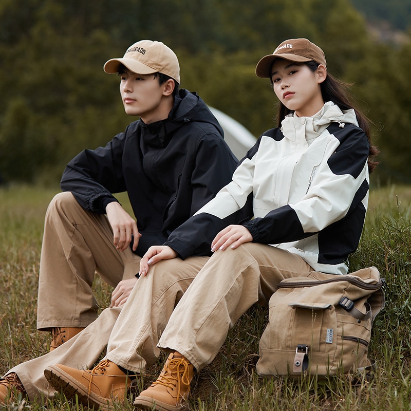 マウンテンウインドブレーカー3インチメンズ風力防止防水濃厚な登山スーツレディースジャケットの取り外し可能な作業服のカスタマイズ 4,896円