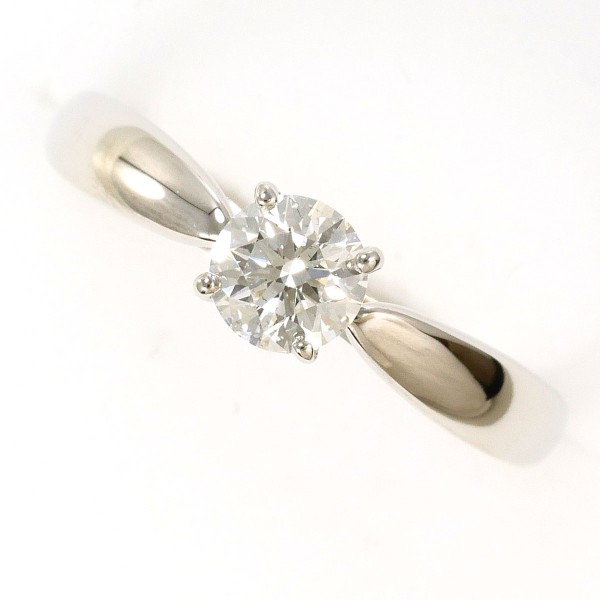 ティファニー ハーモニー PT950 リング 5.5号 ダイヤ 0.32 VS2 箱 鑑定書 中古