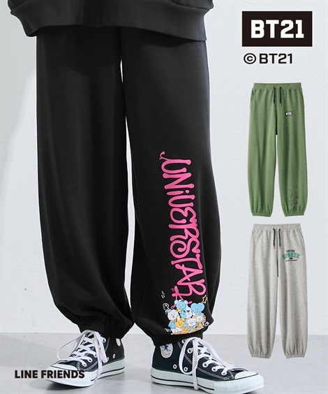 ロングパンツ BT21 ルーズシルエットスウェットパンツ 大きいサイズ有