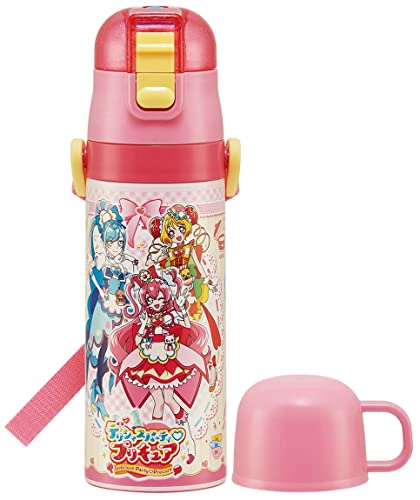 スケーター(Skater) 子供用 2WAY ステンレス 水筒 コップ付き 430ml デリシャス プリキュア SKDC4-A
