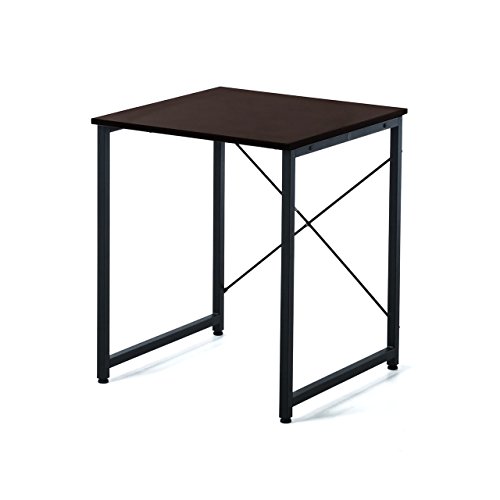 サンワダイレクト シンプルワークデスク 幅60cm奥行60cm 組立簡単 モニターアーム対応 パソコンデスク ブラウン 100-DESKF001BR