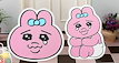 おぱんちゅうさぎ テーブル 折りたたみおぱんちゅうさぎ 韓国限定 韓国大人気商品インテリア1人用折りたたみテーブル食卓