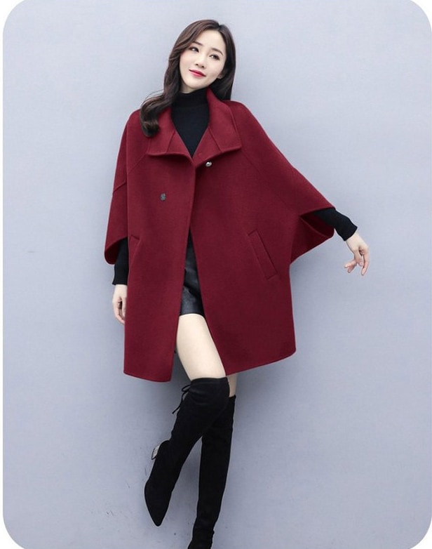 チェスターコート レディース 秋冬 40代 チェスターコート ミディアム丈 ラシャマントコート 厚手
