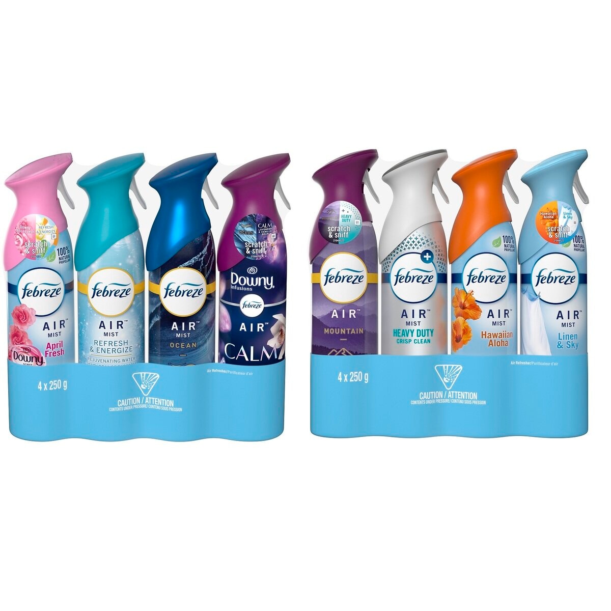 [2個セット]ファブリーズエアー ミックス エアースプレー 250g x 4本