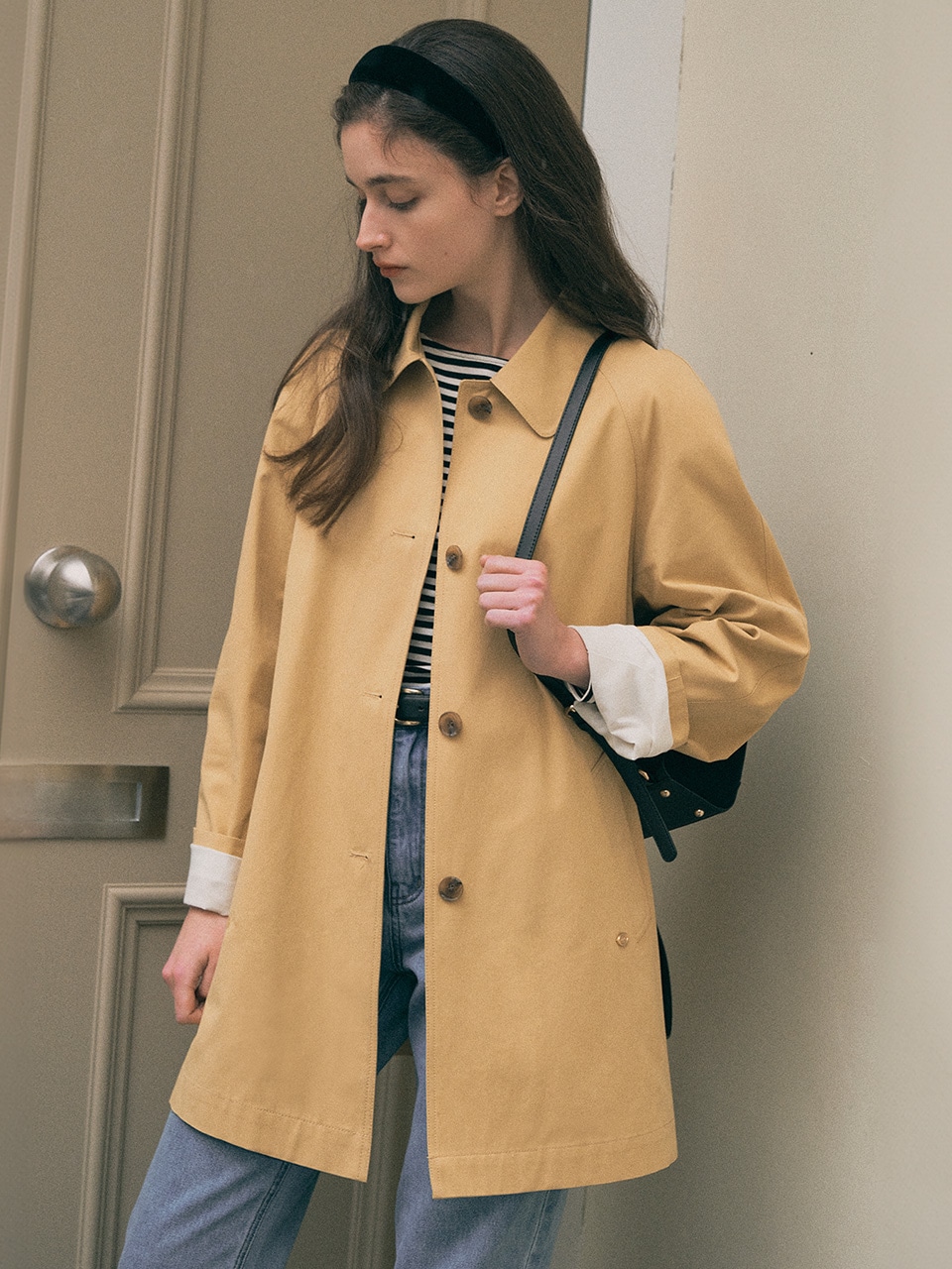 HALF TRENCH COAT BEIGE