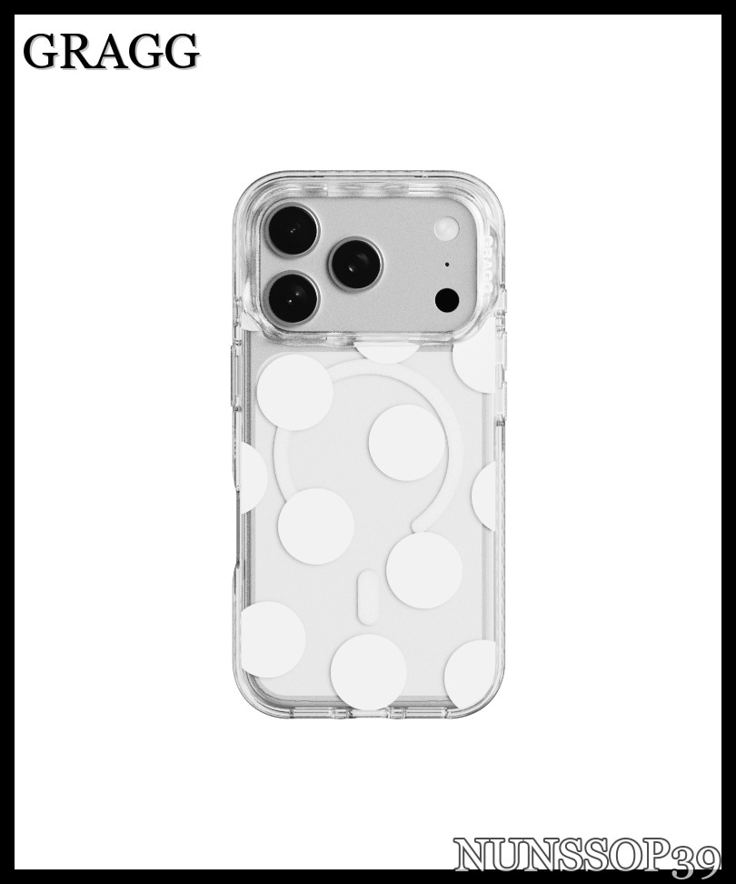 GRAGG MAGSAFE LAYERS FRAME CASE CLEAR - MILKY DOT