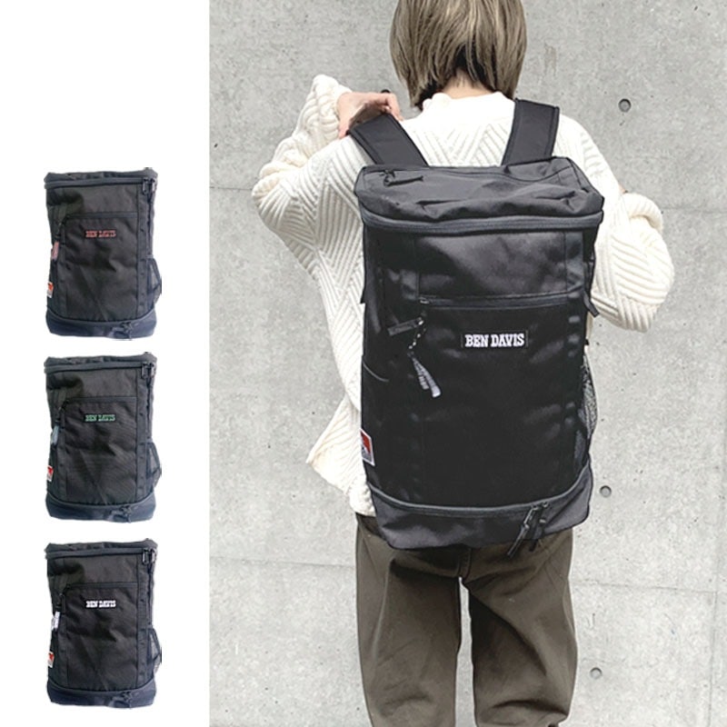 BEN DAVIS ベンデイビス リュック リュックサック 黒 大容量 撥水
