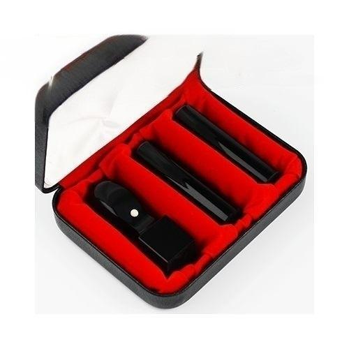 黒水牛 オーダー法人印鑑 3本セット 寸胴2本 天角1本 ケース付き サイズ選べる