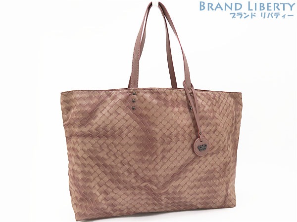 新品同様 ボッテガ ヴェネタ イントレッチオ リュージョン ミディアム トートバッグ ショルダーバッグ ハンドバッグ ピンクベージュ299875