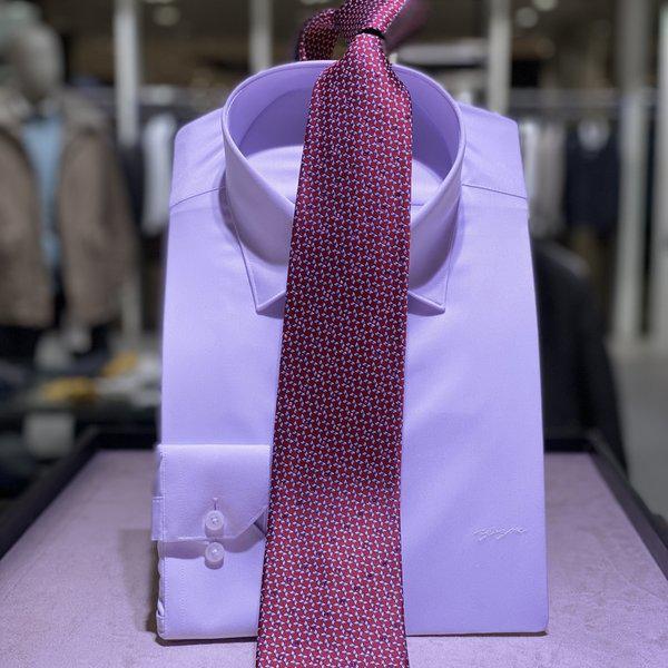 男性用ネクタイ クリスタル オールオーバー レッド_s