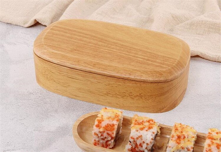 【送料無料】早い者勝ち 木製 お弁当 クリエイティブ 寿司ボックス 単層 木製 お弁当 ランチボックス ピクニッ 母の日のプレゼント