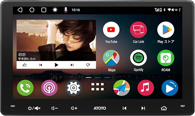 9インチ】ATOTO A6 PF ダブルDIN AndroidカーステレオワイヤレスCarPlayAndroid AutoワイヤレスIPSディスプレイAndroidオーディオ統合カーナビゲーシ