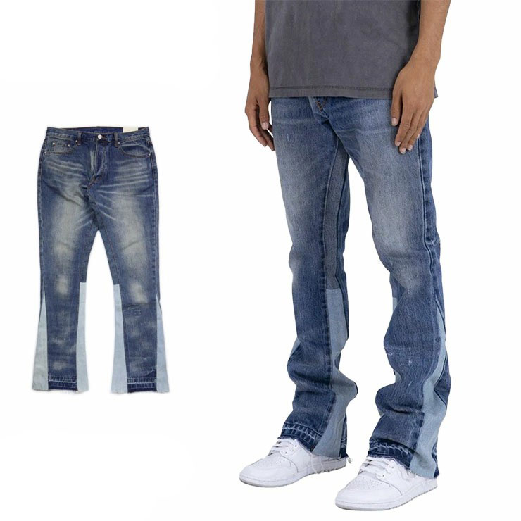 mnml フレアパンツ ミニマル フレアデニム デニムパンツ Gパン ジーンズ ブーツカット メンズ