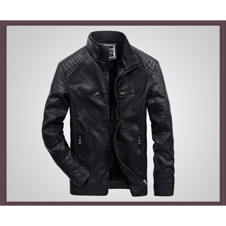 レザージャケットメンズ　冬　 裏ポアジャケット レザーコート 革ジャケット 大きいサイズ PU バイ