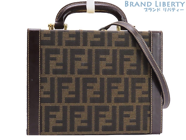 激レア美品フェンディヴィンテージズッカ2WAYトランクバニティバッグコスメボックスメイクボックス化粧ケース