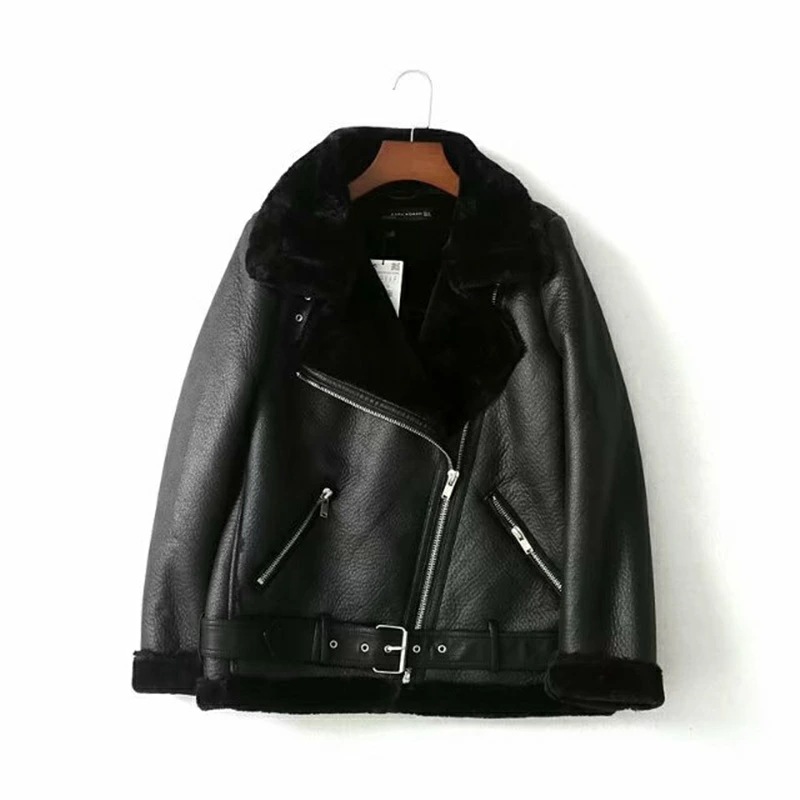秋冬 ライダース アウター レディースショート丈 PUジャケット 裏ボア 革ジャン レザージャケット 暖かい 保温防寒